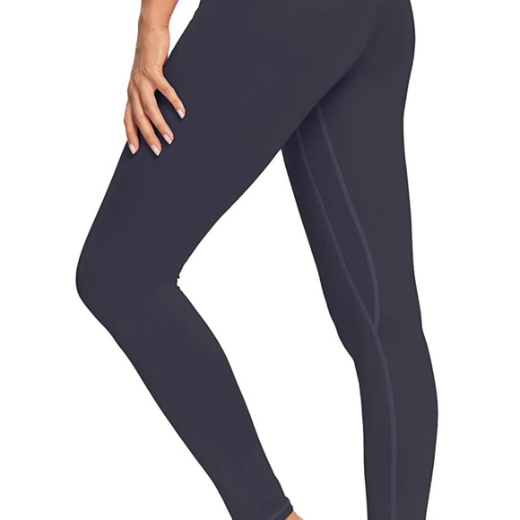 Gray High Waist Leggings Large - Picture 1 of 8